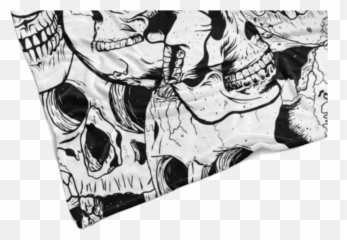 Download Hd Pile Of Skulls Fleece - Illustration Png,Pile Of Skulls Png
