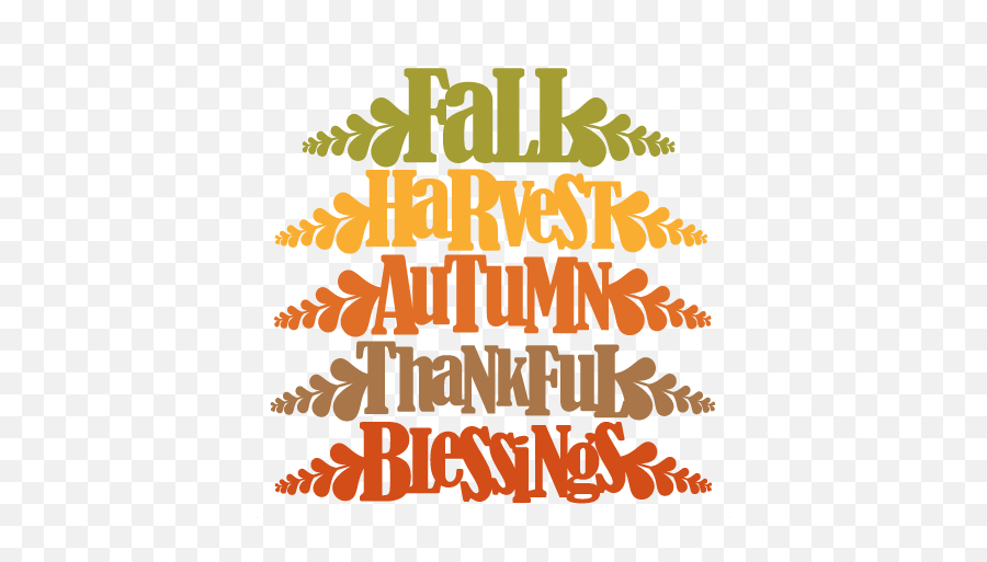 Fall Word Titles Svg Cutting File For Scrapbooking Autumn - Scrapbooking Fall Png,Fall Png