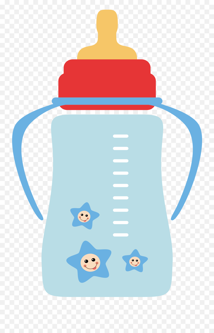 Baby Bottle Vector Png - Feeding Bottle Clip Art,Baby Bottle Png