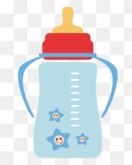 Baby Bottle Vector Png - Feeding Bottle Clip Art,Baby Bottle Png