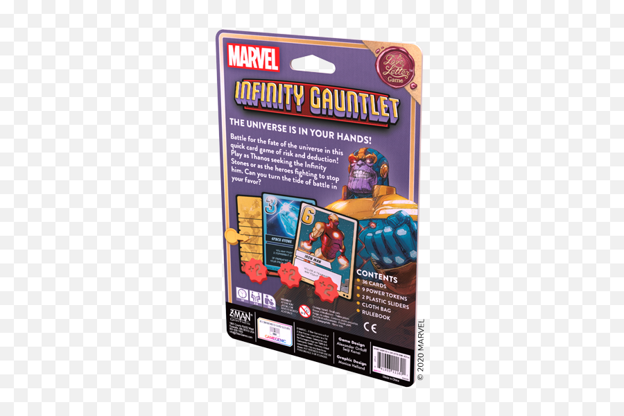 Infinity Gauntlet A Love Letter Game Z - Man Games Marvel Studios Png,Thanos Png