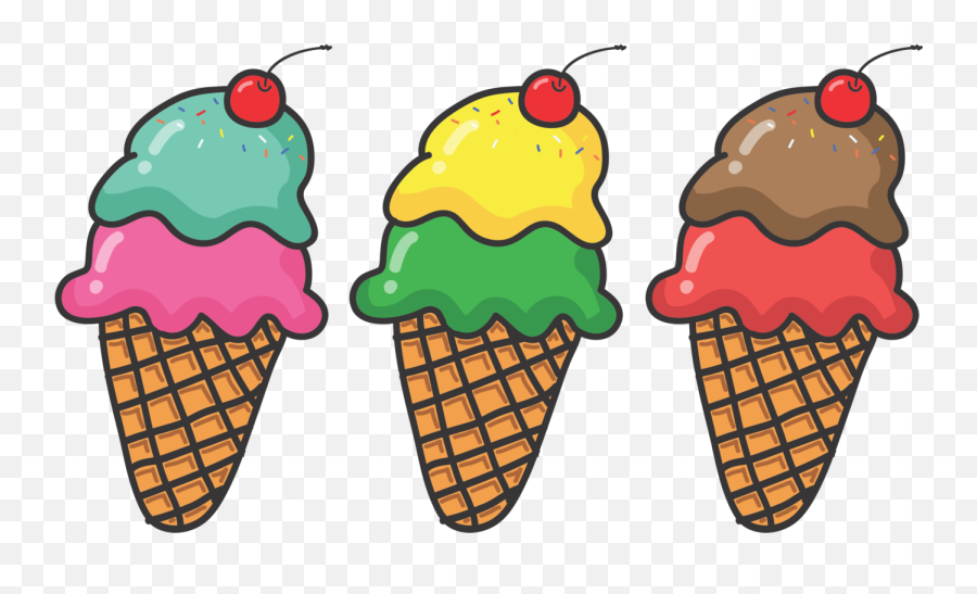 Ice Cream Cone Food Artwork Png Clipart - Clipart Of Ice Creams,Ice Cream Sundae Png
