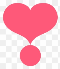 Heart Exclamation Emoji Clipart - png