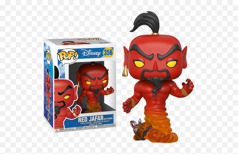 Red Jafar As Genie Pop Vinyl Figure - Funko Pop Aladdin Jafar Red Png,Jafar Png