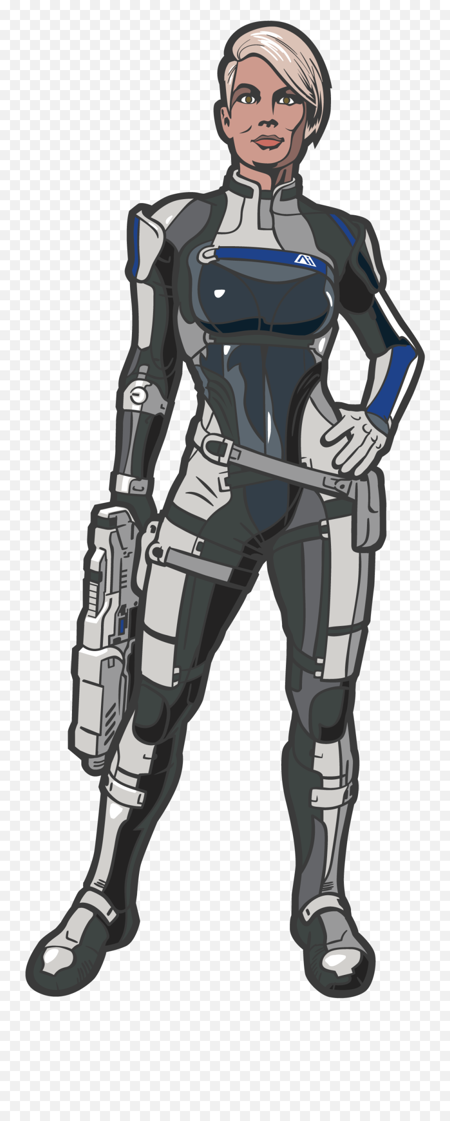 Mass Effect Andromeda U2013 Figpin - Illustration Png,Mass Effect Png