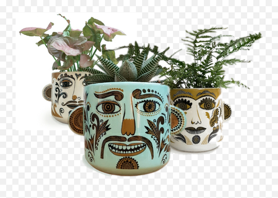 New Clown - Face Plant Pots Local Gardener Newspaper Face Plant Pots Png,Planters Png