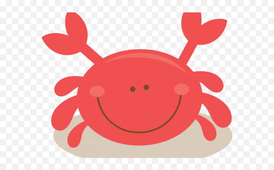 Crab Clipart Happy - Portable Network Graphics Png Cute Transparent Background Ocean Clipart,Crab Clipart Png