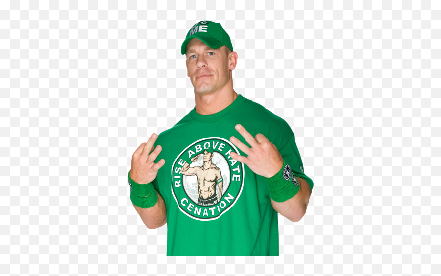 John Cena Png - Js John Cena Green Shirt Wwe Cutout Lifesize John Cena Rise Above Hate Cenation,John Cena Png
