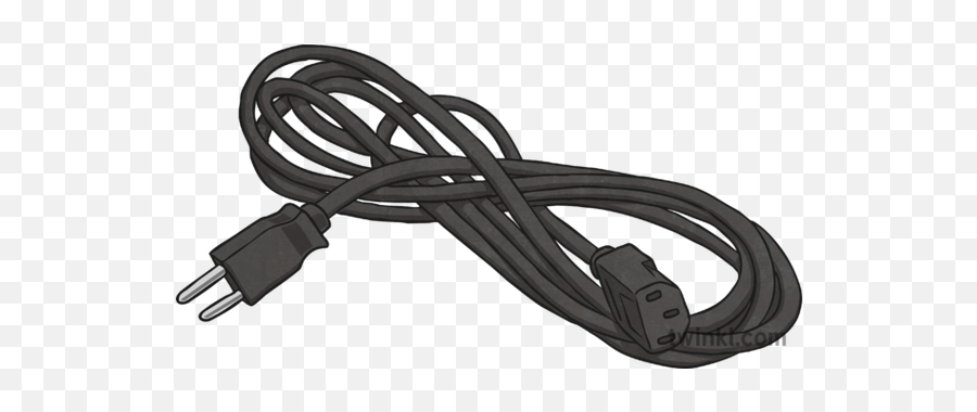 Power Cord Illustration - Power Cord Png,Cord Png