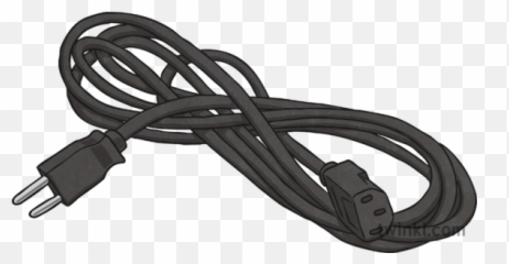 Power Cord Illustration - Power Cord Png,Cord Png