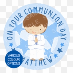 Download Hd First Communion Boy - Eucharist png