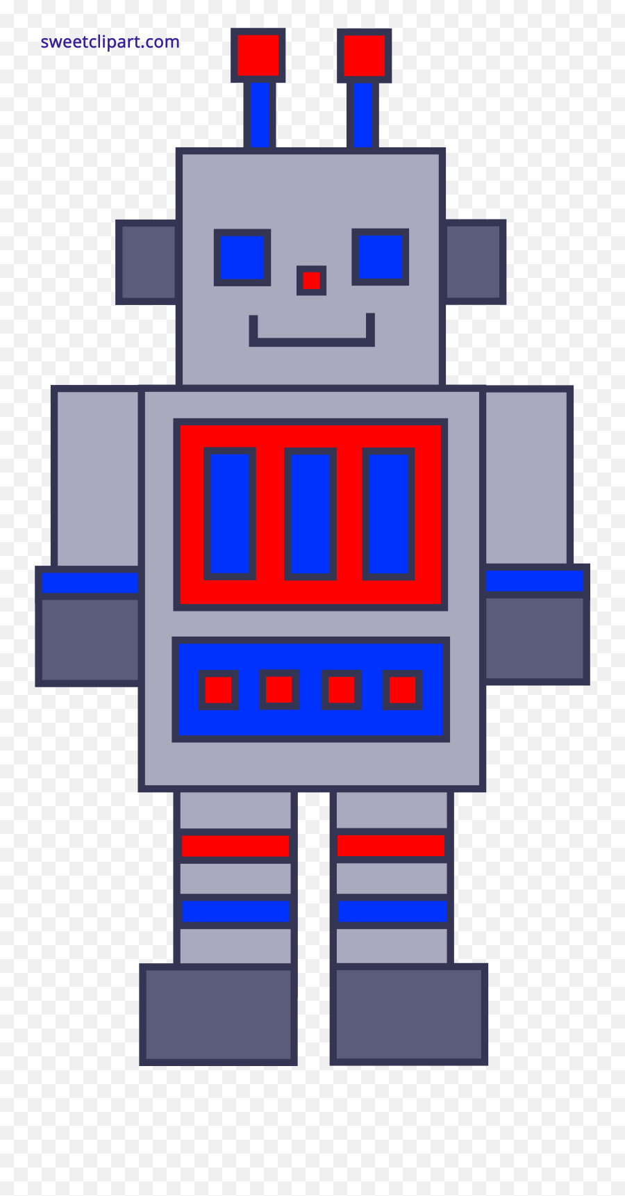 Cute Robot Clipart - Sweet Clip Art Silver Robot Clipart Png,Robot Clipart Png