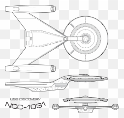 Uss Discovery Star Trek Starship Enterprise Sketch - others Schematics png
