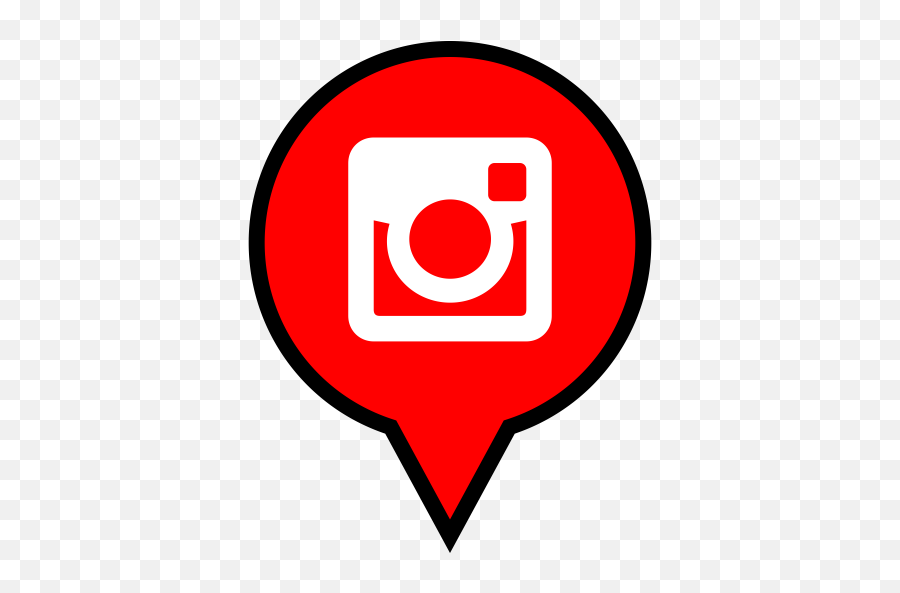 Instagram Logo Pin Icon - Red Instagram Logo Transparent Png,Instagram Logo Clip Art
