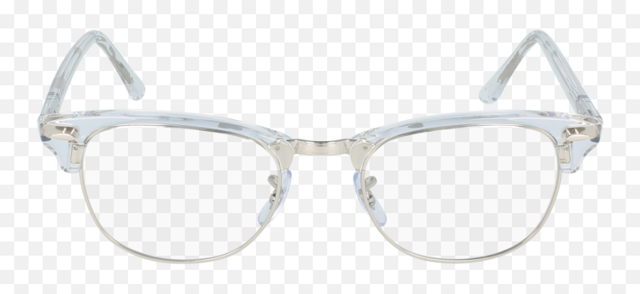 Rayban Rb 5154 White Transparent Unisexu0027s Eyeglasses - For Teen Png,White Frame Transparent
