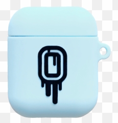 Ot Drip Blue Airpods Case - Horizontal png