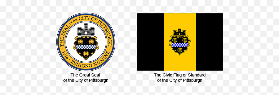 Pittsburghs Flag U0026 Great Seal Pittsburghpagov - Pittsburgh Symbol Png,Pittsburgh Pirates Logo Png