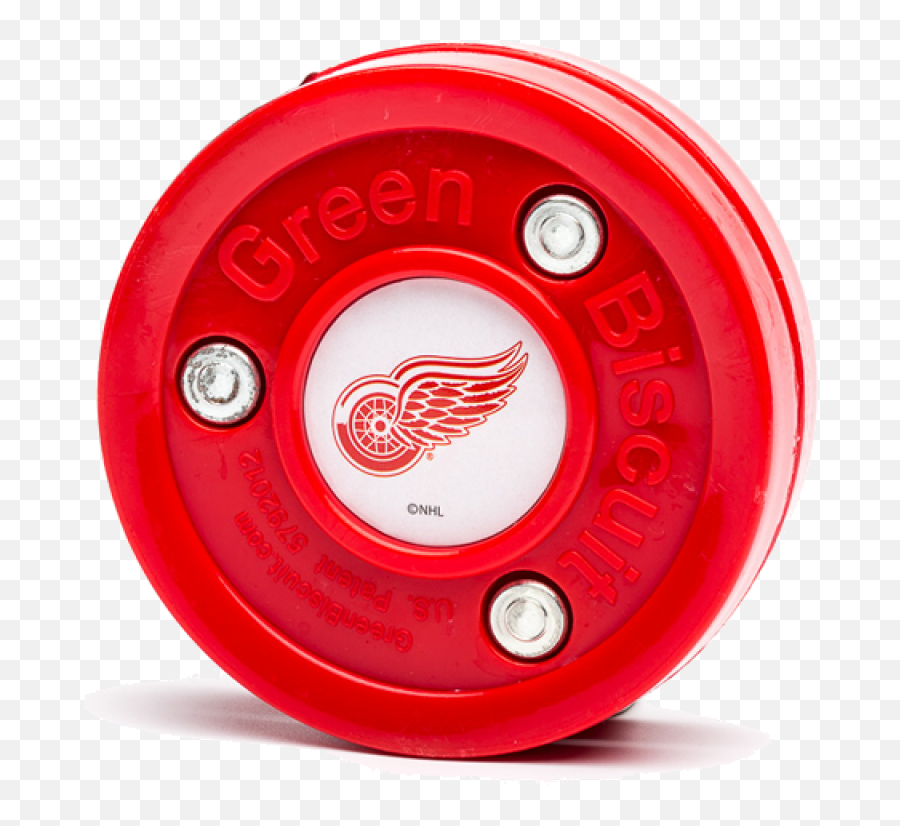 Green Biscuit Detroit Red Wings Stickhandling Training Puck - Detroit Red Wings Png,Detroit Red Wings Logo Png