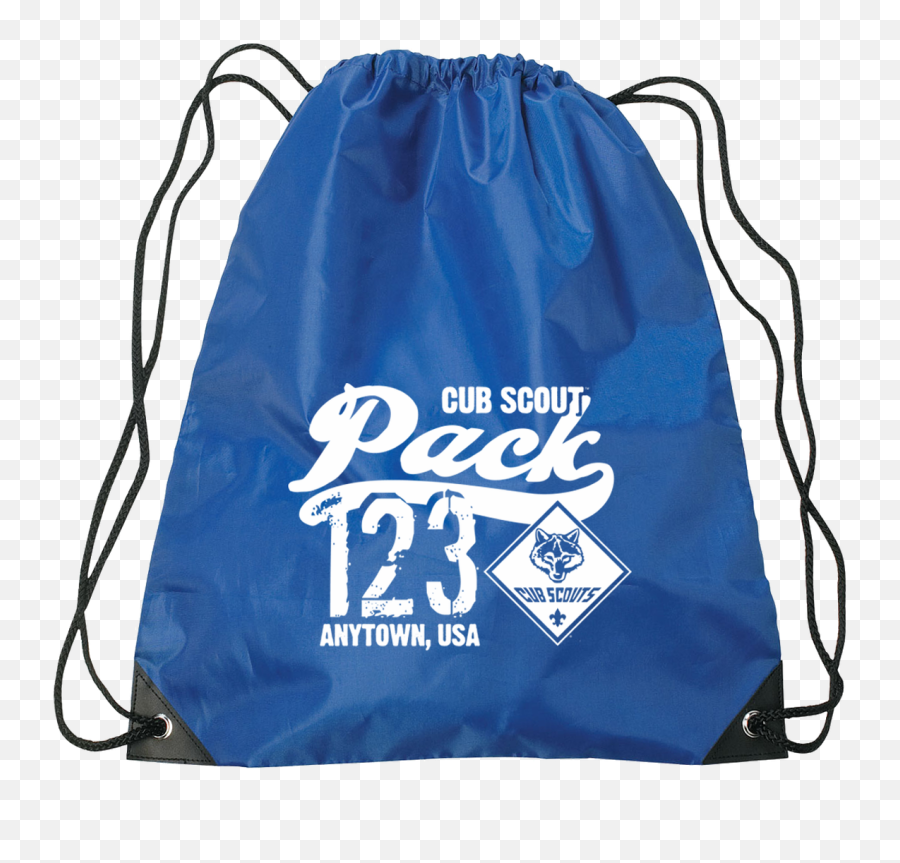 Drawstring Bags With Custom Scout Design - 150 Pcs Only 247 Each Promotional Bags Png,Cub Scout Logo Png