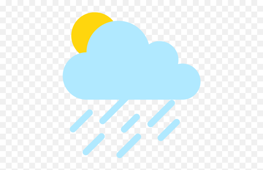 Sun Behind Rain Cloud Emoji - Nube Emoji Lluvia Png,Rain Cloud Transparent