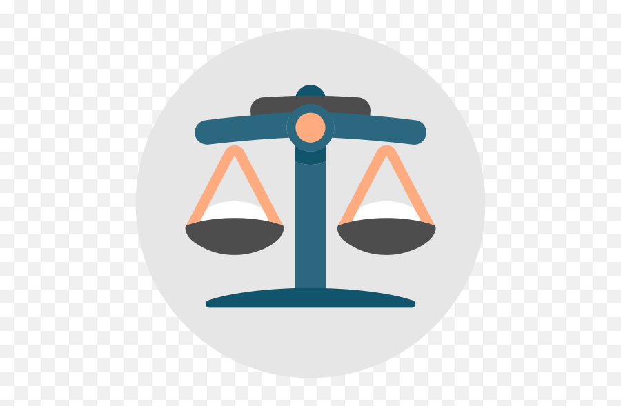 Scales Of Justice Icon - Law Icon Png,Scales Png
