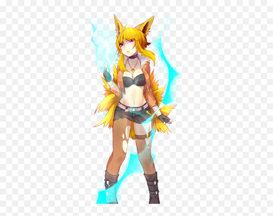 Jolteon As Ahri Fanart - Jolteon Fanart Png,Jolteon Transparent