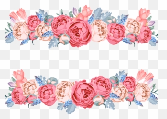 Pink And Blue Flowers Clipart Images Gal 1045886 - PNG Vector