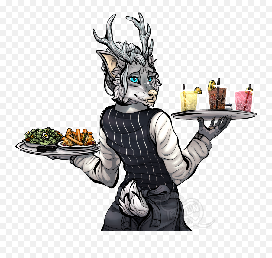 Wolf - Deer Waitress Fur Transparent Png Free Download On Furry Wolf X Deer,Clannad Icon