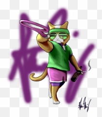 Mincey Illustrations Png Icon Green Underpainting