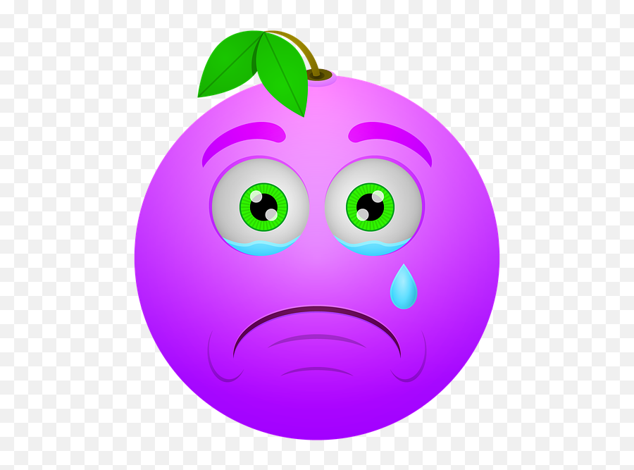 Free Photo Berry Icon Sad Smiley Crying - Max Pixel Purple Emoji Sad Face Png,Sadness Icon