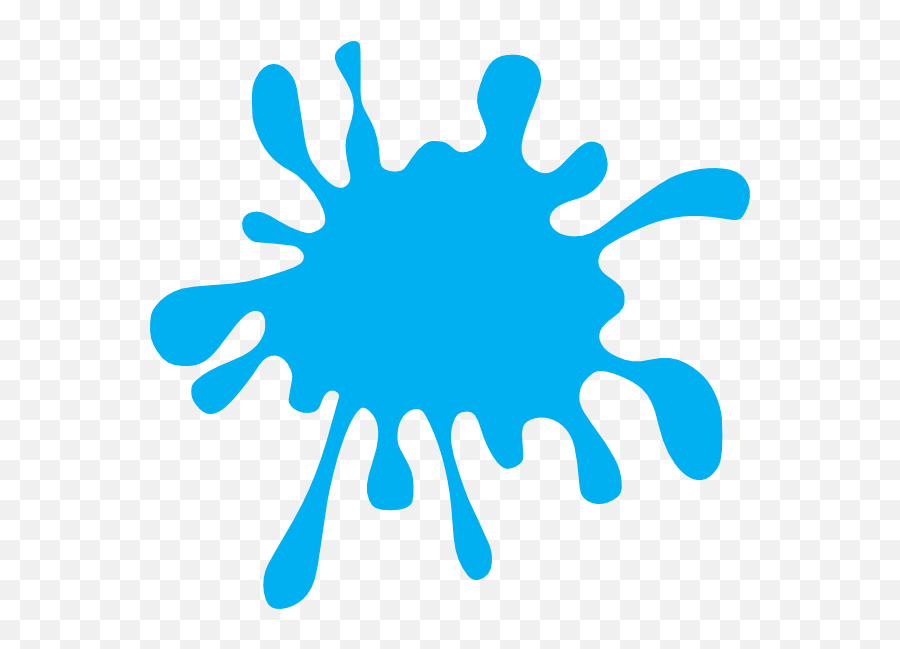 Blue Paint Splatter Clip Art N4 Free Image Download - Blue Clipart Png,Blue Water Icon