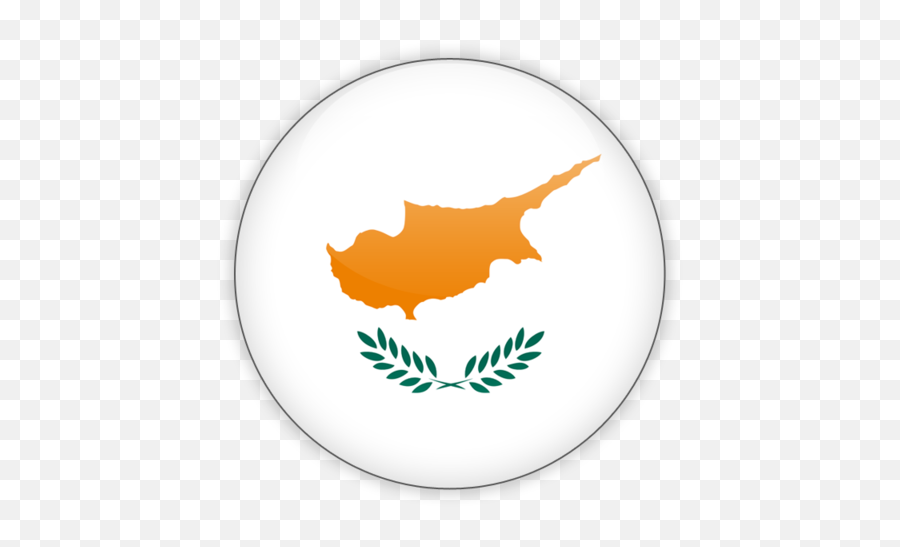 Round Icon Illustration Of Flag Cyprus - Cyprus Flag Png,Round Icon