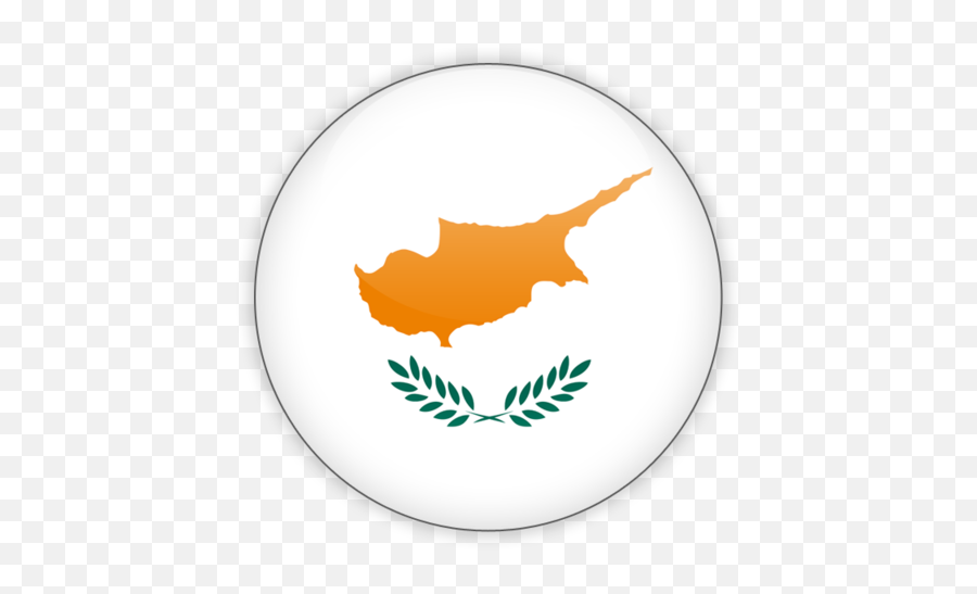 Round Icon Illustration Of Flag Cyprus - Cyprus Flag Png,Round Icon ...