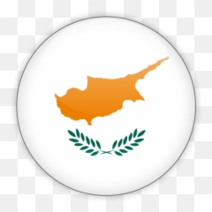 Round Icon Illustration Of Flag Cyprus - Flag Png
