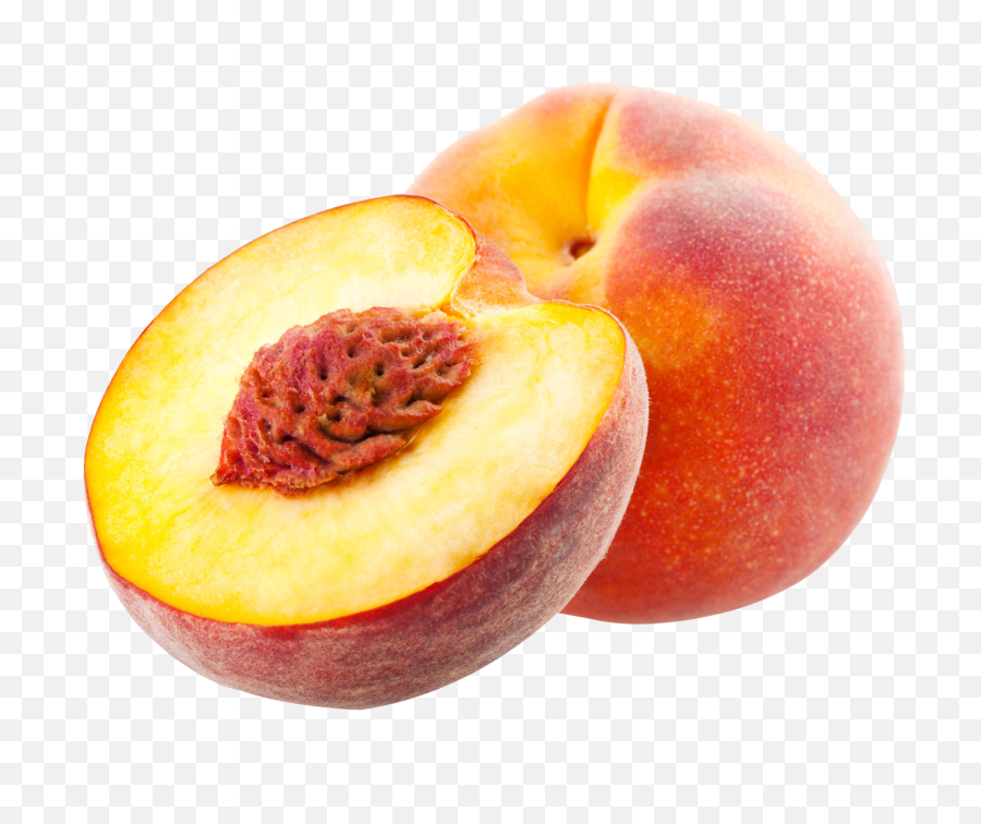 One And Half Peach Png Image - Peach Png,Peaches Png