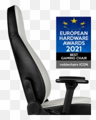 Icon Whiteblack Noblechairs - Office Chair png