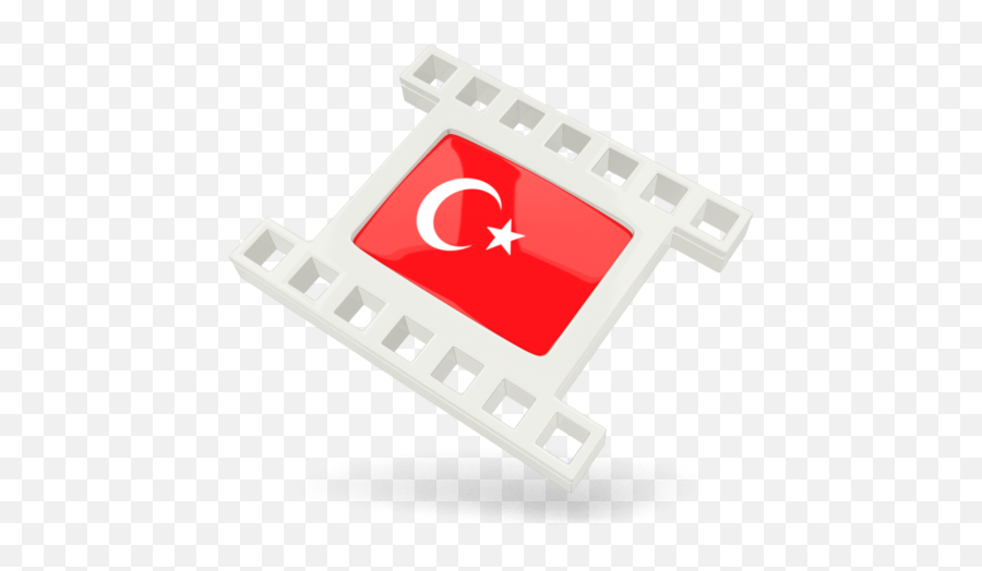White Movie Icon Illustration Of Flag Turkey - Icon Png,Icon Cinema