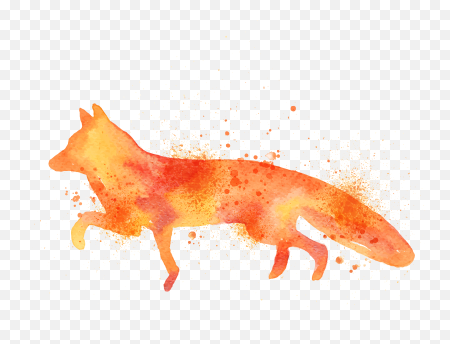 Download Fox Drawing Art Watercolor - Fox Drawing Png,Fox Png