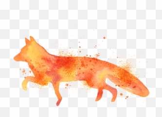 Download Fox Drawing Art Watercolor - Fox Drawing Png,Fox Png
