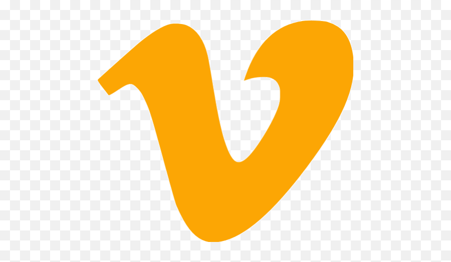 Orange Vimeo Icon - Free Orange Site Logo Icons Png,Vimeo Icon