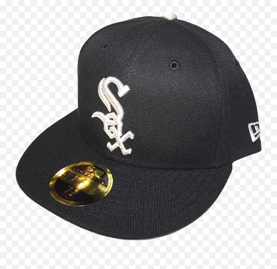 Chicago White Sox Fitted Custom Exclusive Low Profile Black And Metallic Silver - White Sox Png,White Sox Logo Png