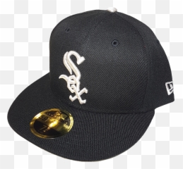 Chicago White Sox Fitted Custom Exclusive Low Profile Black And Metallic Silver - White Sox Png,White Sox Logo Png