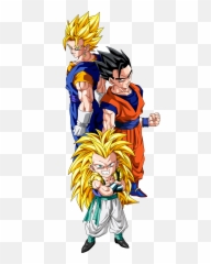 Dragon Ball All Fusion Fan Art - Vegito Gohan Gotenks Png,Gotenks Png