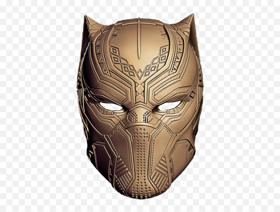 Black Panther Gold Custom Mask - Black Panther Gold Mask Png,Black Mask Png