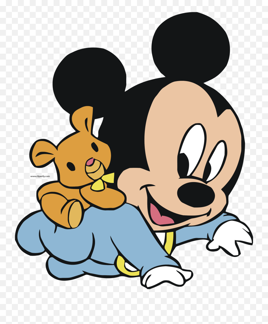 Baby Mickey Bear Clipart Png U2013 Clipartlycom - Clipart Baby Mickey Mouse,Baby Clipart Png