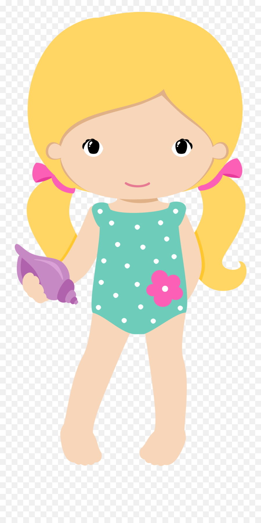 Acuatico Clipart Verão Festa Na Piscina - Menina Pool Party Png,Beach Clipart Png