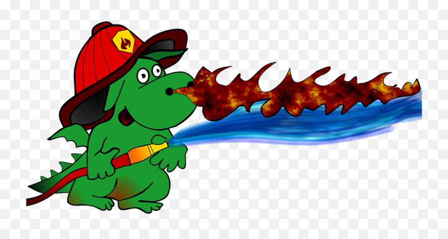 Cartoon Dragon Fire Fighter - Free Image On Pixabay Knowledge Kids Fire Safety Png,Cartoon Dragon Png