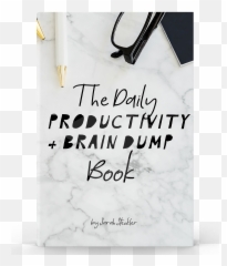 Journal Shop Mindful Productivity - Handwriting png