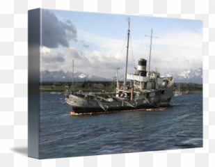 Old Ship Stranded In The Shoal By Tomislav Konestabo - Steamboat png