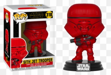Funko Pop Star Wars The Rise Of Skywalker Sith Jet Trooper 318 - Funko Pop Star Wars Sith Jet Trooper Png,Sith Png